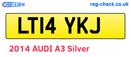 LT14YKJ are the vehicle registration plates.