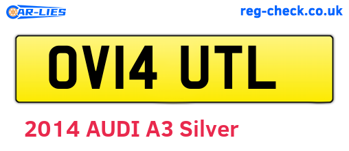 OV14UTL are the vehicle registration plates.