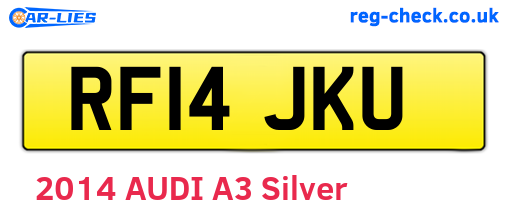 RF14JKU are the vehicle registration plates.