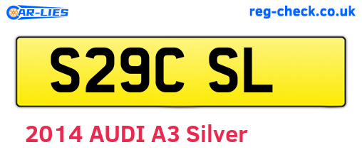 S29CSL are the vehicle registration plates.