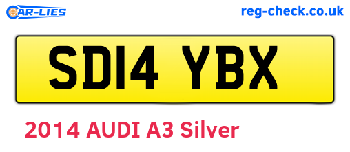 SD14YBX are the vehicle registration plates.