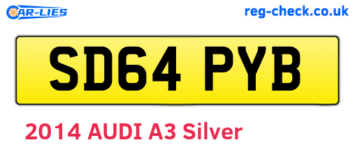 SD64PYB are the vehicle registration plates.