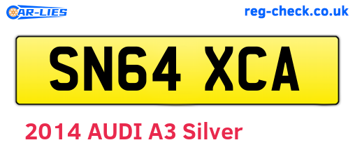 SN64XCA are the vehicle registration plates.