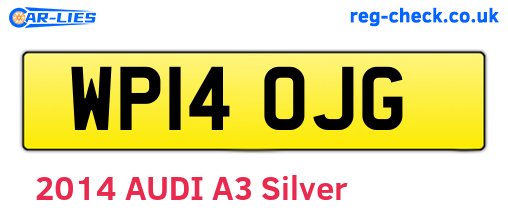 WP14OJG are the vehicle registration plates.