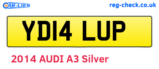 YD14LUP are the vehicle registration plates.