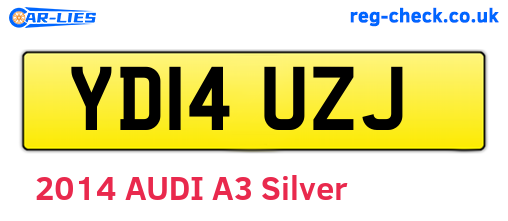 YD14UZJ are the vehicle registration plates.