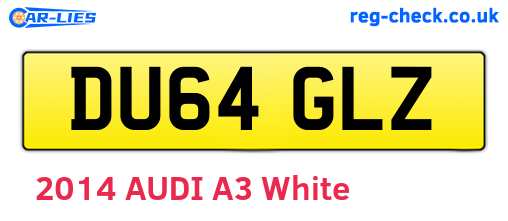 DU64GLZ are the vehicle registration plates.