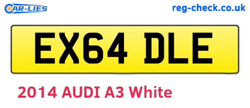 EX64DLE are the vehicle registration plates.