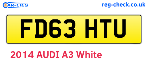 FD63HTU are the vehicle registration plates.