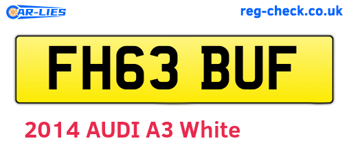 FH63BUF are the vehicle registration plates.