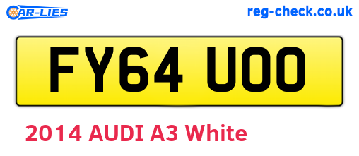 FY64UOO are the vehicle registration plates.