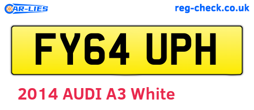 FY64UPH are the vehicle registration plates.