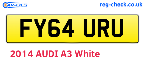 FY64URU are the vehicle registration plates.