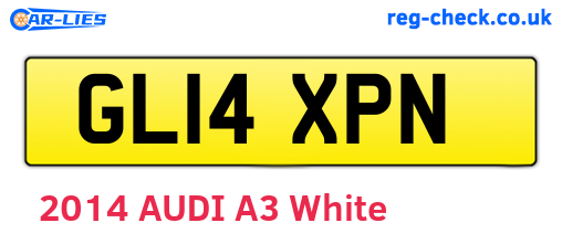 GL14XPN are the vehicle registration plates.