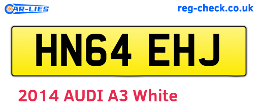 HN64EHJ are the vehicle registration plates.