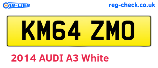 KM64ZMO are the vehicle registration plates.