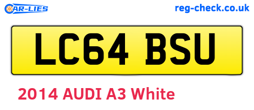 LC64BSU are the vehicle registration plates.