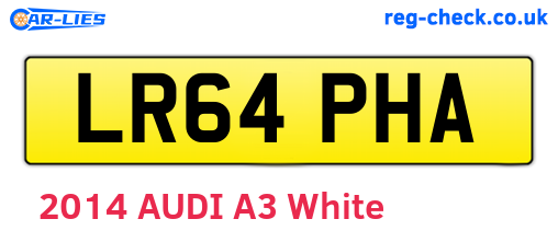 LR64PHA are the vehicle registration plates.