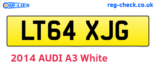 LT64XJG are the vehicle registration plates.