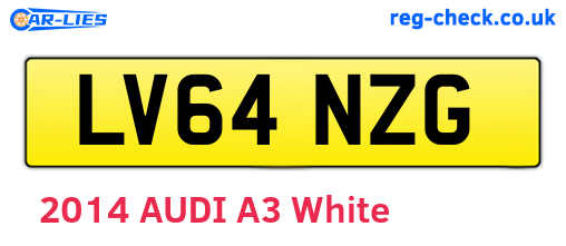 LV64NZG are the vehicle registration plates.