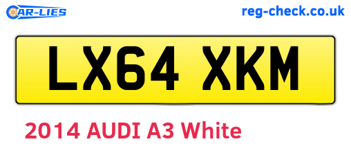 LX64XKM are the vehicle registration plates.