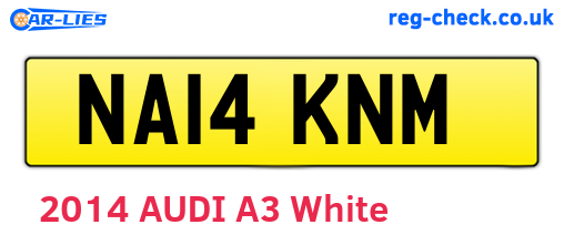 NA14KNM are the vehicle registration plates.