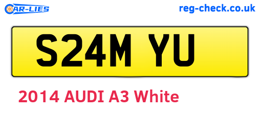 S24MYU are the vehicle registration plates.