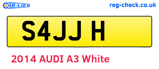 S4JJH are the vehicle registration plates.