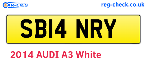SB14NRY are the vehicle registration plates.