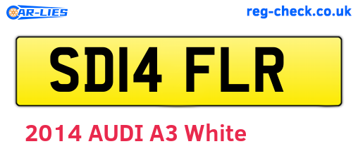 SD14FLR are the vehicle registration plates.