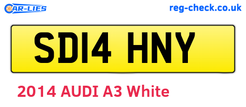 SD14HNY are the vehicle registration plates.