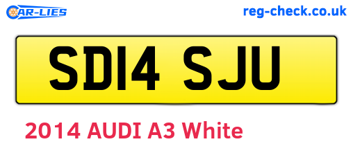 SD14SJU are the vehicle registration plates.
