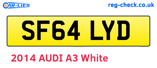 SF64LYD are the vehicle registration plates.