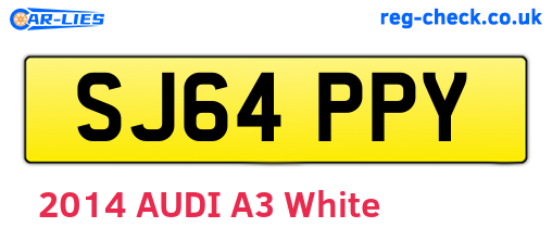 SJ64PPY are the vehicle registration plates.