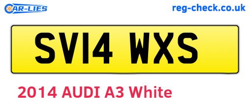 SV14WXS are the vehicle registration plates.