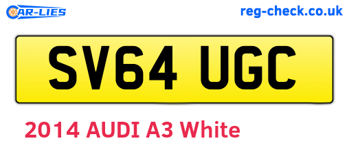 SV64UGC are the vehicle registration plates.