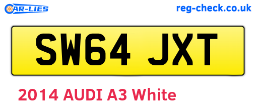 SW64JXT are the vehicle registration plates.