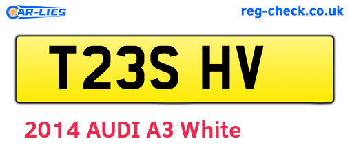 T23SHV are the vehicle registration plates.