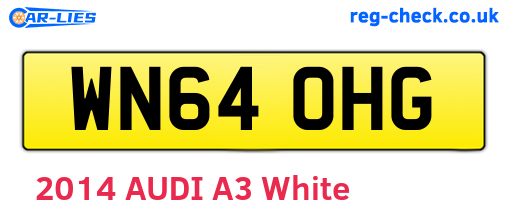 WN64OHG are the vehicle registration plates.