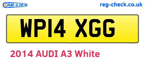 WP14XGG are the vehicle registration plates.