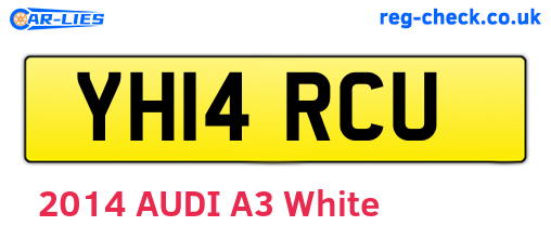 YH14RCU are the vehicle registration plates.
