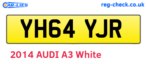 YH64YJR are the vehicle registration plates.