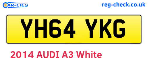 YH64YKG are the vehicle registration plates.