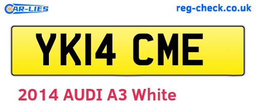 YK14CME are the vehicle registration plates.