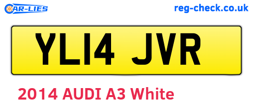 YL14JVR are the vehicle registration plates.