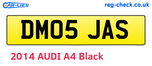 DM05JAS are the vehicle registration plates.