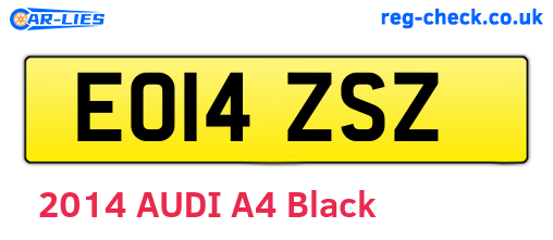 EO14ZSZ are the vehicle registration plates.