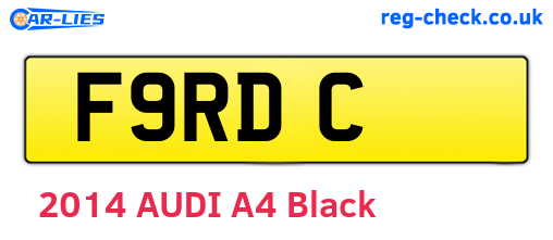 F9RDC are the vehicle registration plates.