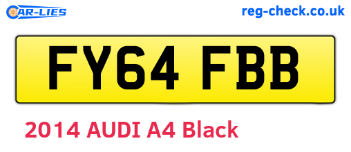 FY64FBB are the vehicle registration plates.