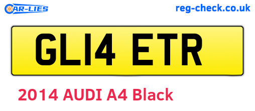 GL14ETR are the vehicle registration plates.